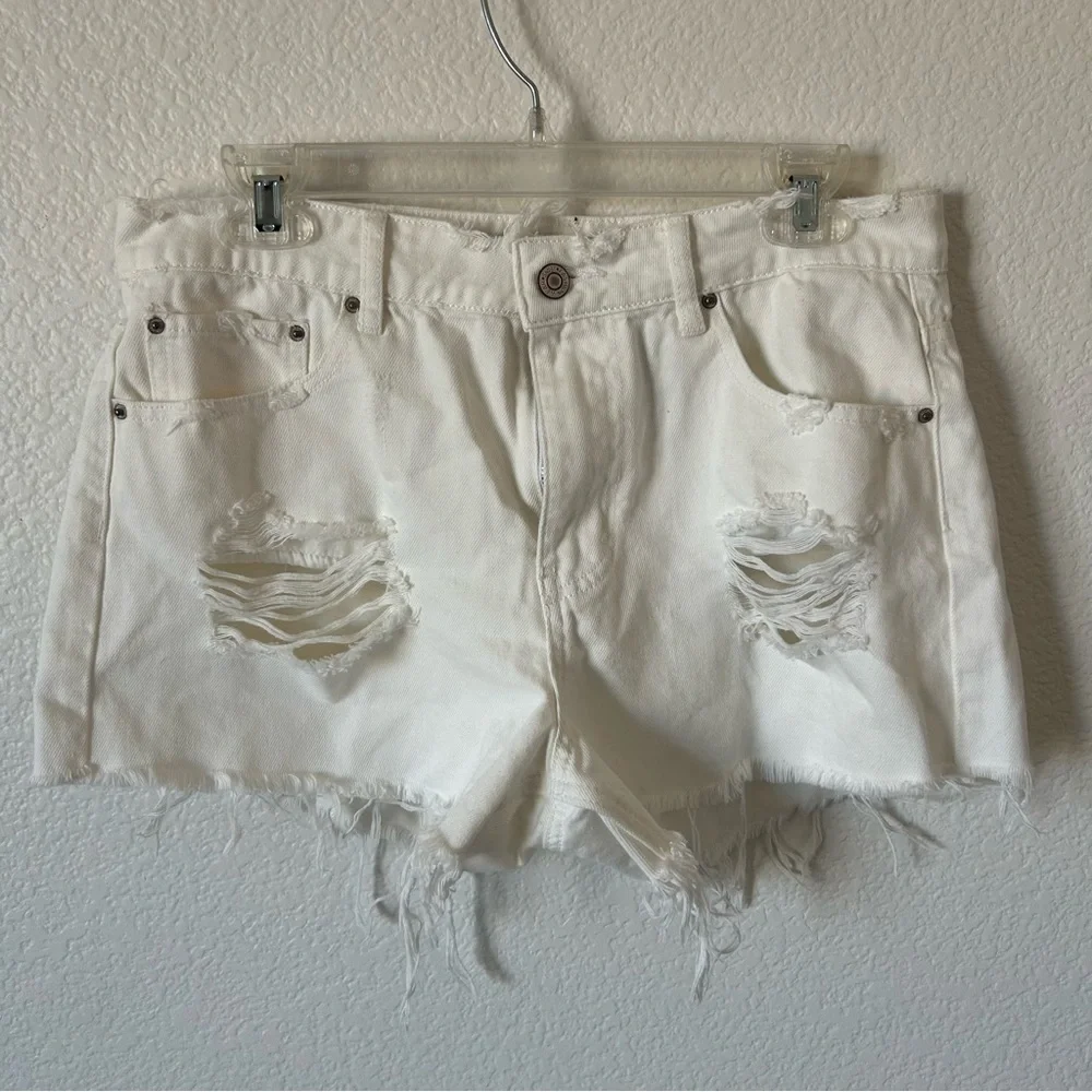 Blue B Distressed Cut off Grunge, Coastal Cowgirl 100% Cotton Denim Jean Shorts